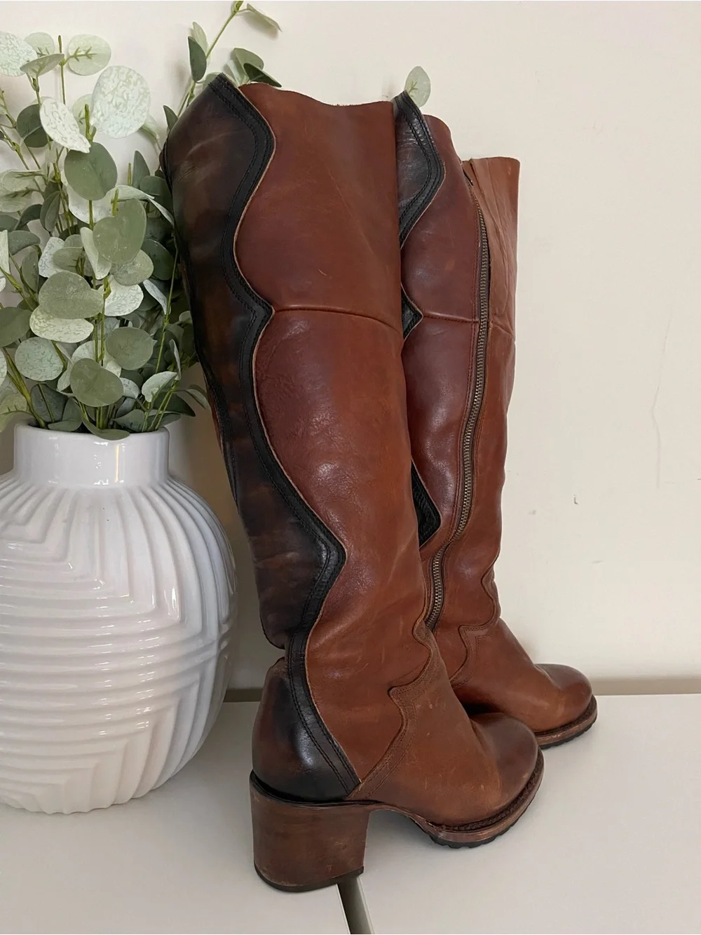 Freebird by Steven Calgary Over the Knee Leather Boots